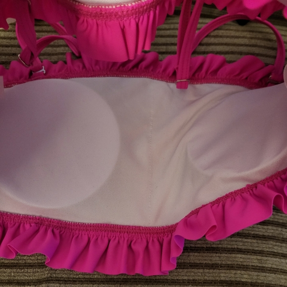 💝Yonique 2 Piece Bandeau High-waisted Swimsuit Set - Picture 7 of 11